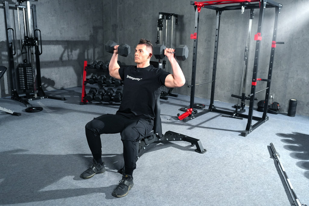 Complet Hex Dumbbell Set with Vertical Rack – Home Gym Strength Training Equipment