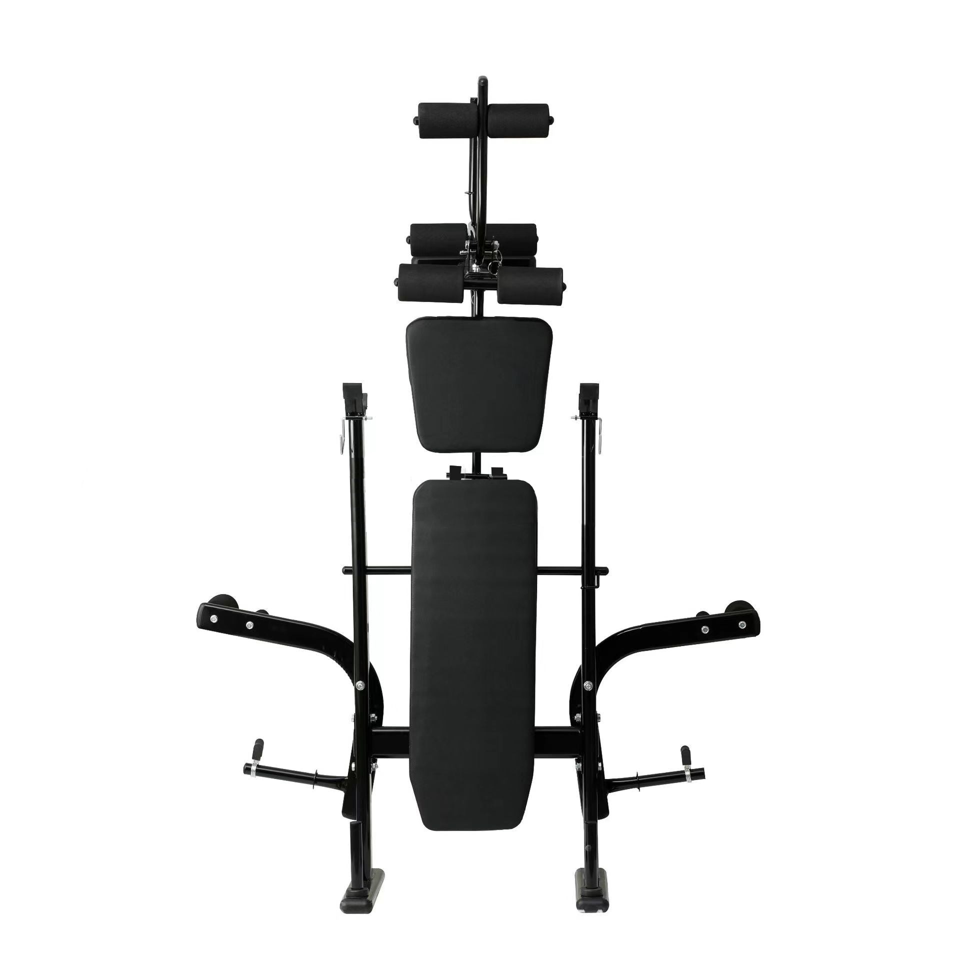 Adjustable Foldable Weight Bench with Barbell Rack