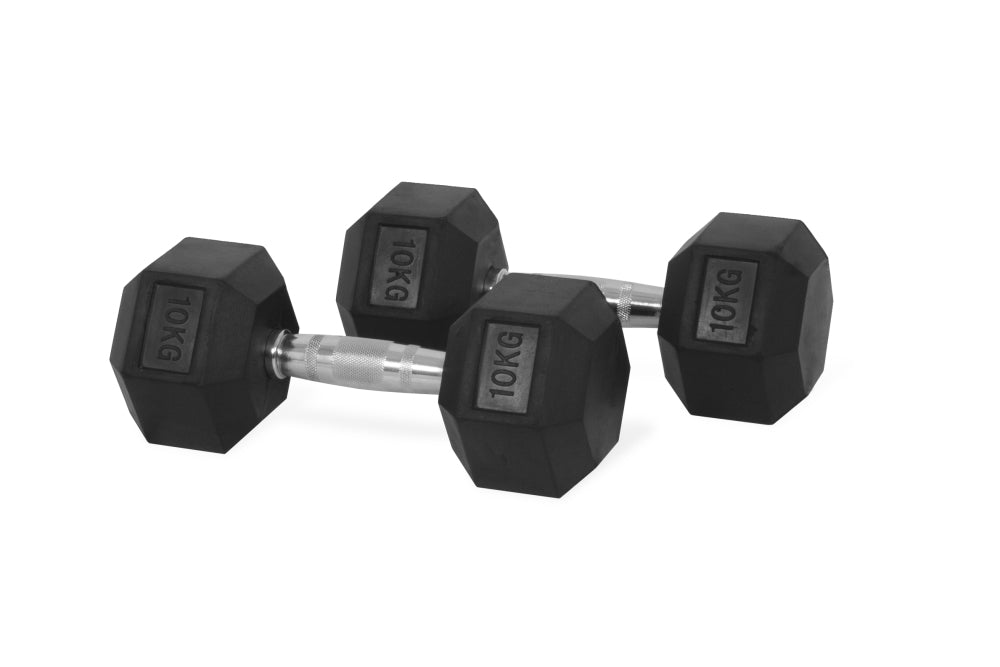 Complet Hex Dumbbell Set with Vertical Rack – Home Gym Strength Training Equipment