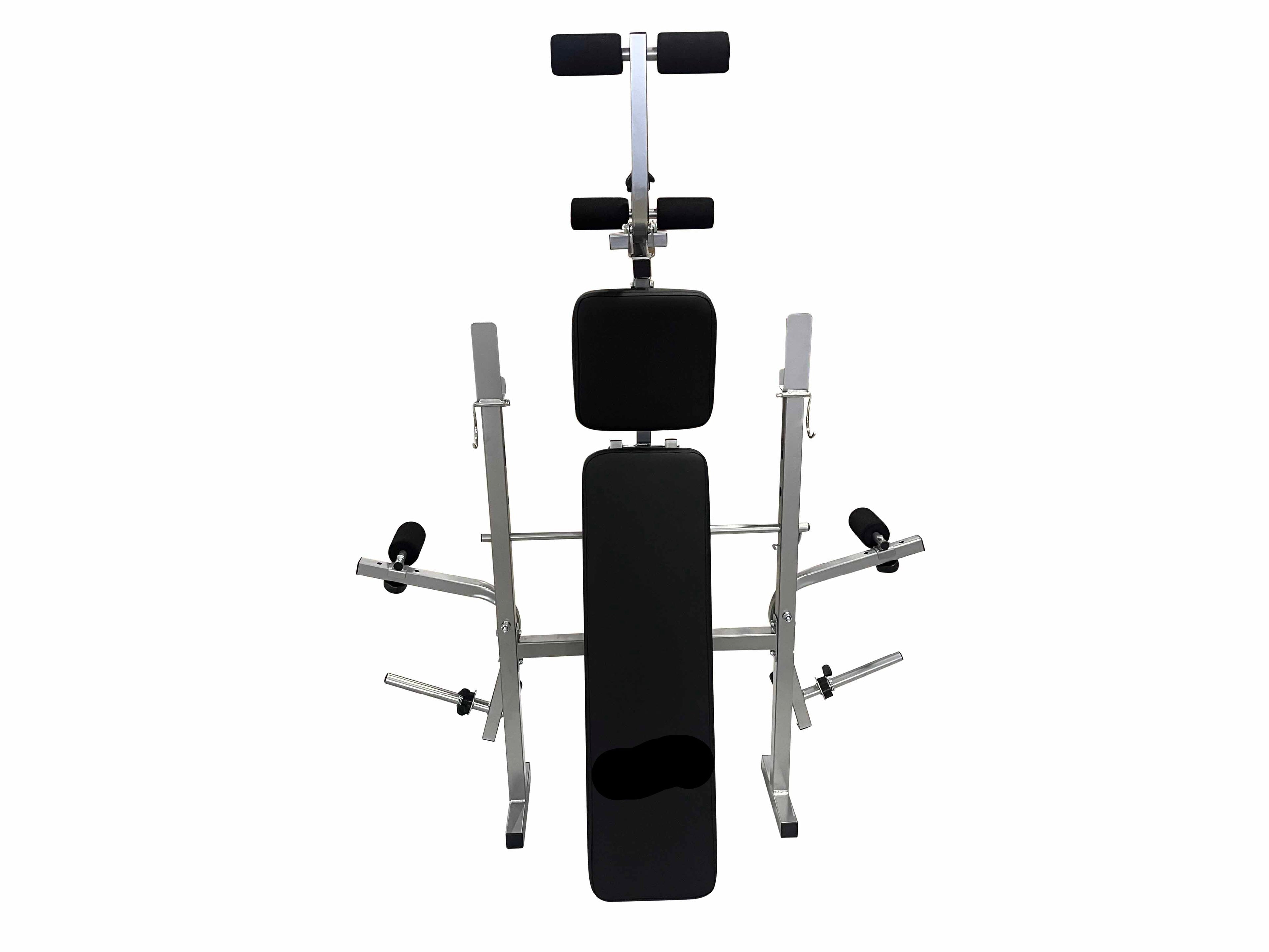 Adjustable Foldable Weight Bench with Barbell Rack