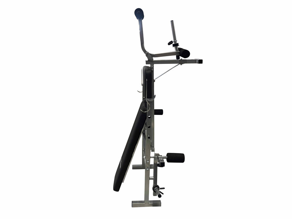 Adjustable Foldable Weight Bench with Barbell Rack