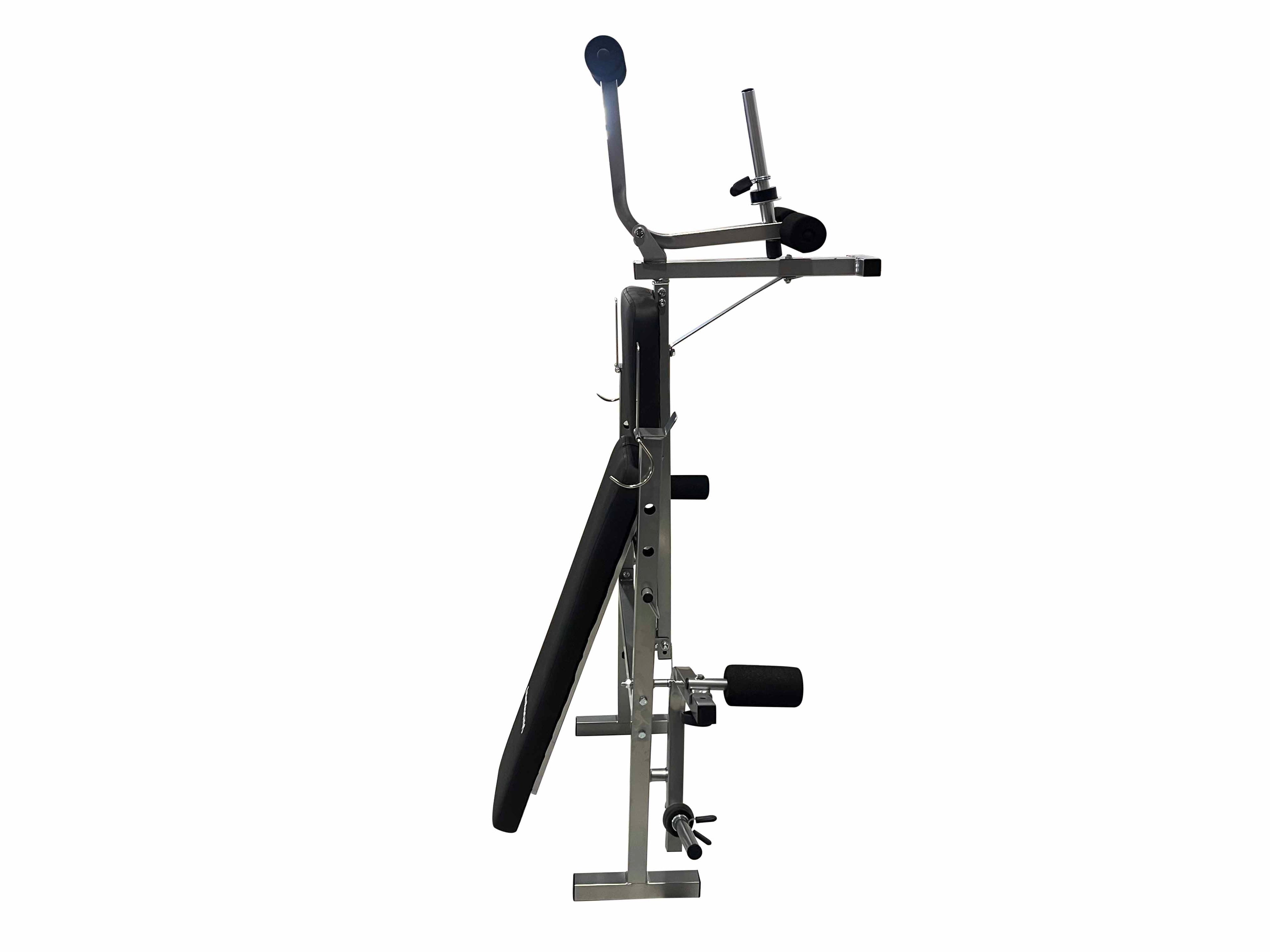 Adjustable Foldable Weight Bench with Barbell Rack