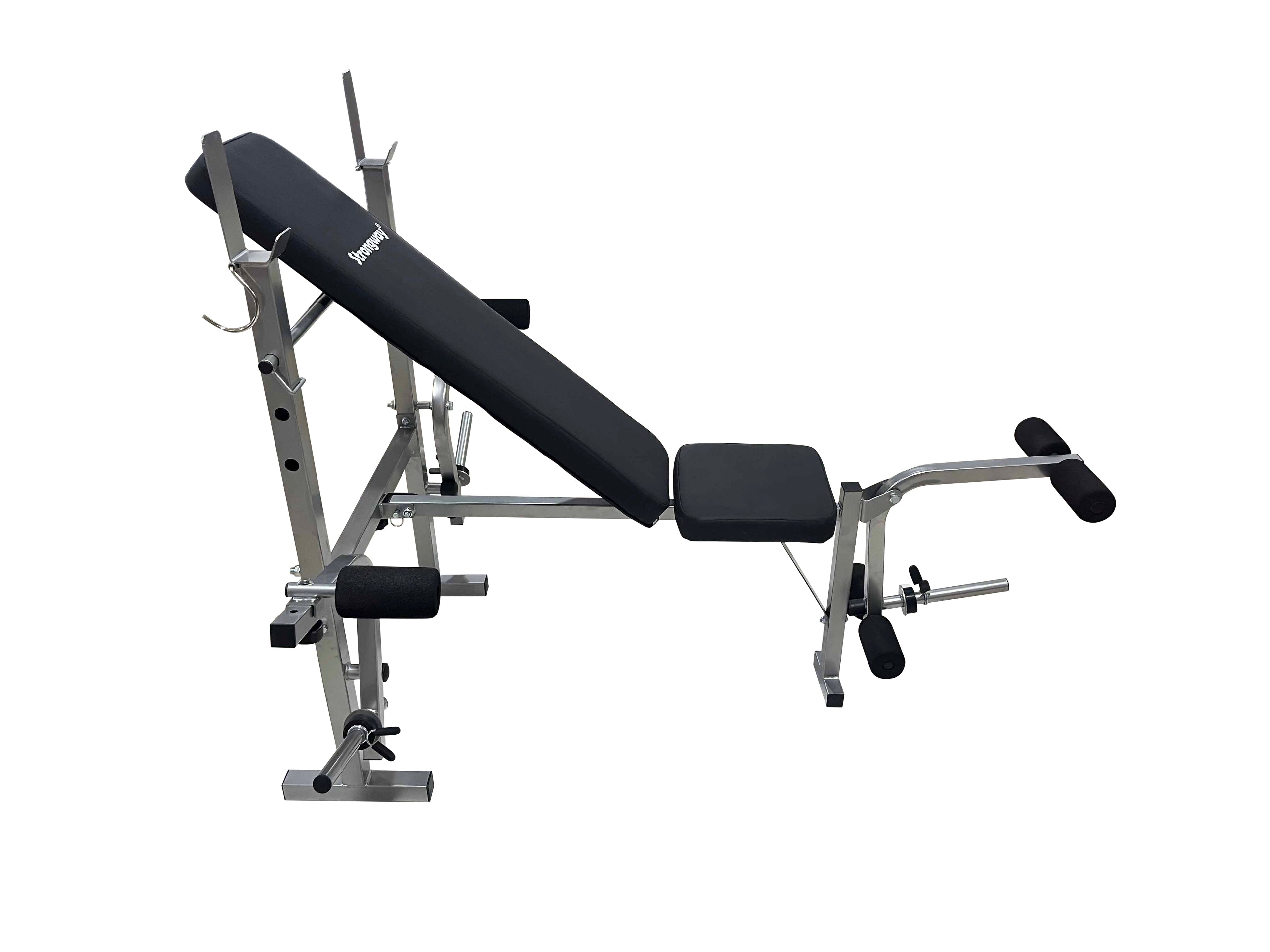 Adjustable Foldable Weight Bench with Barbell Rack