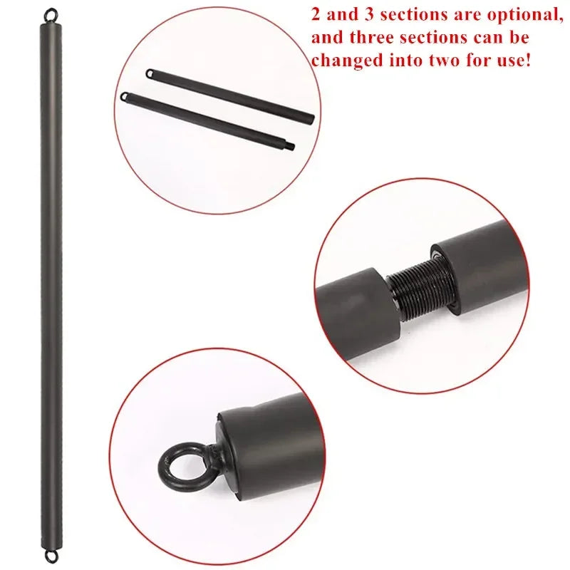 TrainYourBody Band and Bar Set 2.0 – Multifunction Resistance Kit with Bar + App (Summer Bundle)