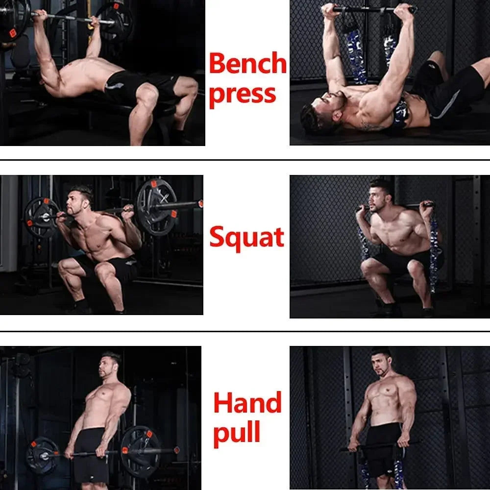 TrainYourBody Band and Bar Set 2.0 – Multifunction Resistance Kit with Bar + App (Summer Bundle)