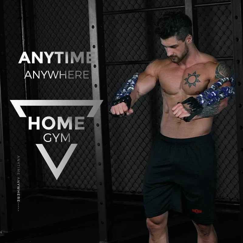 TrainYourBody Band and Bar Set 2.0 – Multifunction Resistance Kit with Bar + App (Summer Bundle)