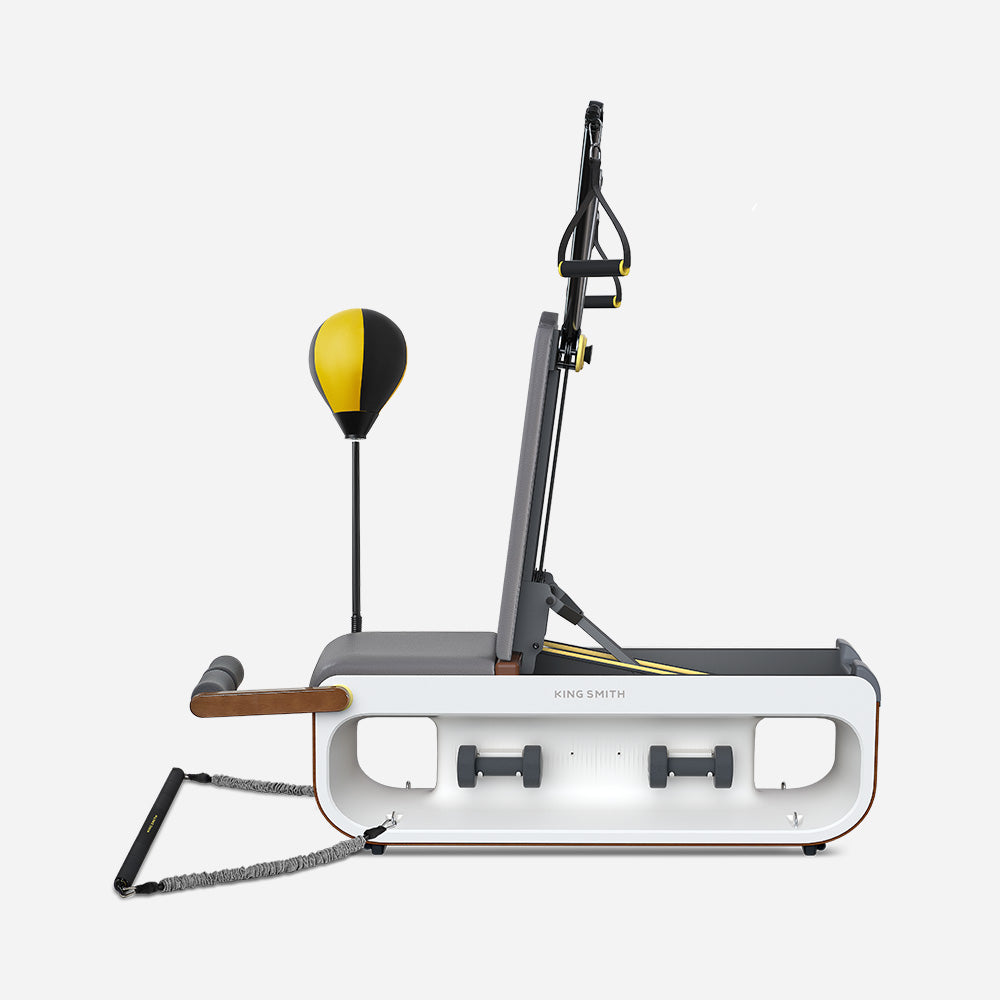 TrainYourBody Tone Up – Smart Weight Bench – Compact & All-in-One Strength Station – Includes 15 Attachments