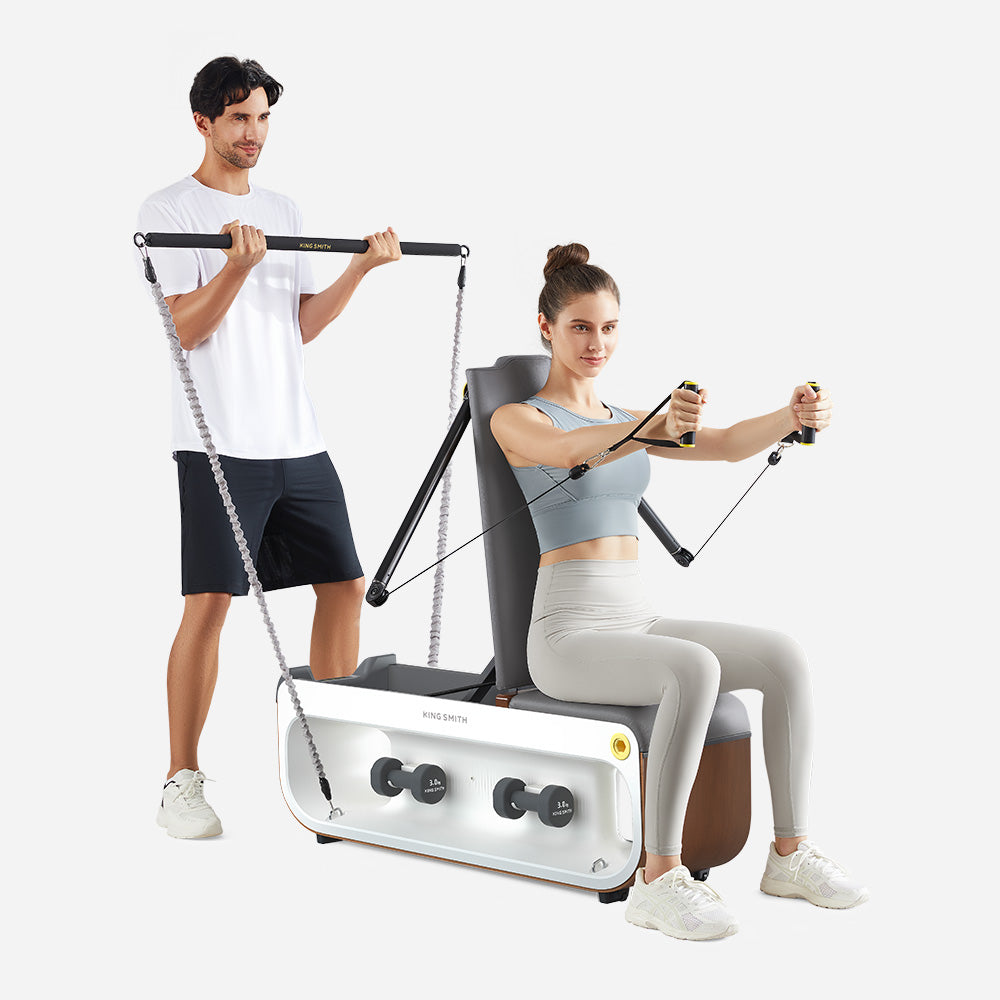 TrainYourBody Tone Up – Smart Weight Bench – Compact & All-in-One Strength Station – Includes 15 Attachments